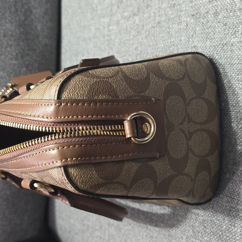 Coach Tan and Brown Satchel - Picture 4 of 8